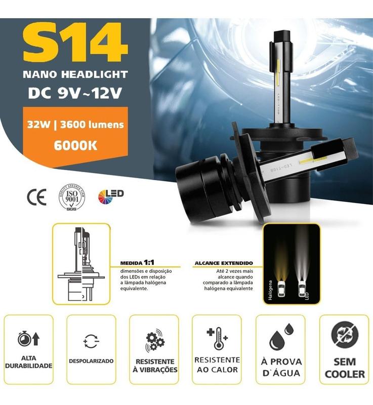 Kit Super Led Hilux 2006/2022 Farol Alto Baixo E Milha